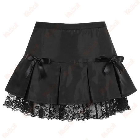 girls skirt with satin bow